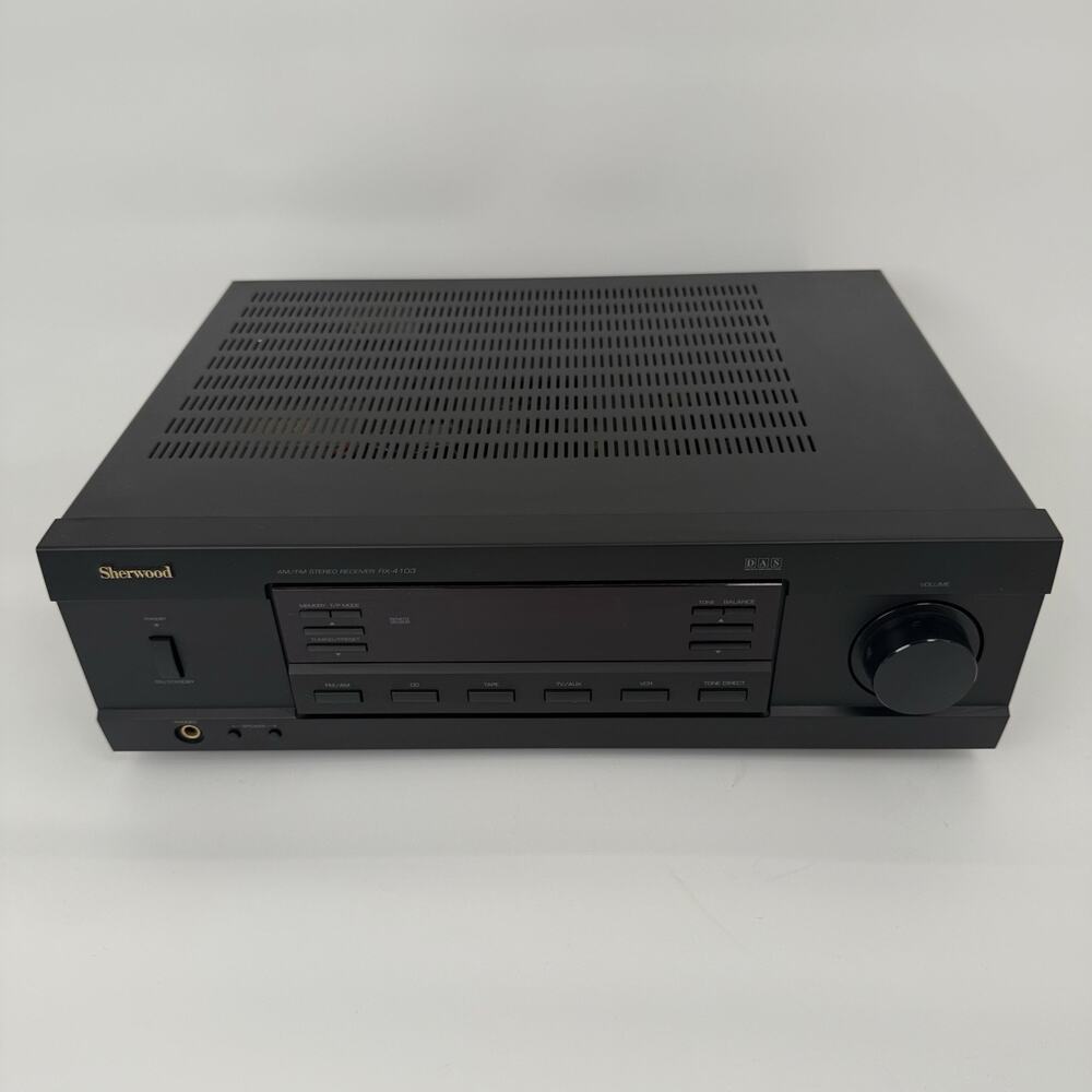 Sherwood RX-4103 2 Channel AM FM Stereo Receiver System w/ Phono Tested Works